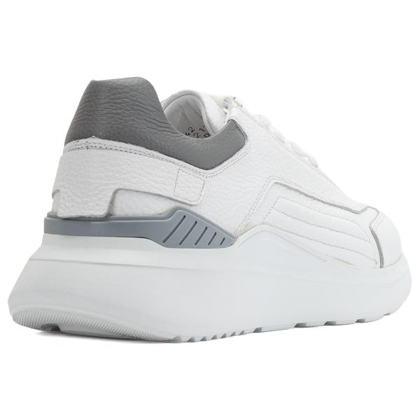 Klasyczne męskie skórzane buty z przeszyciami