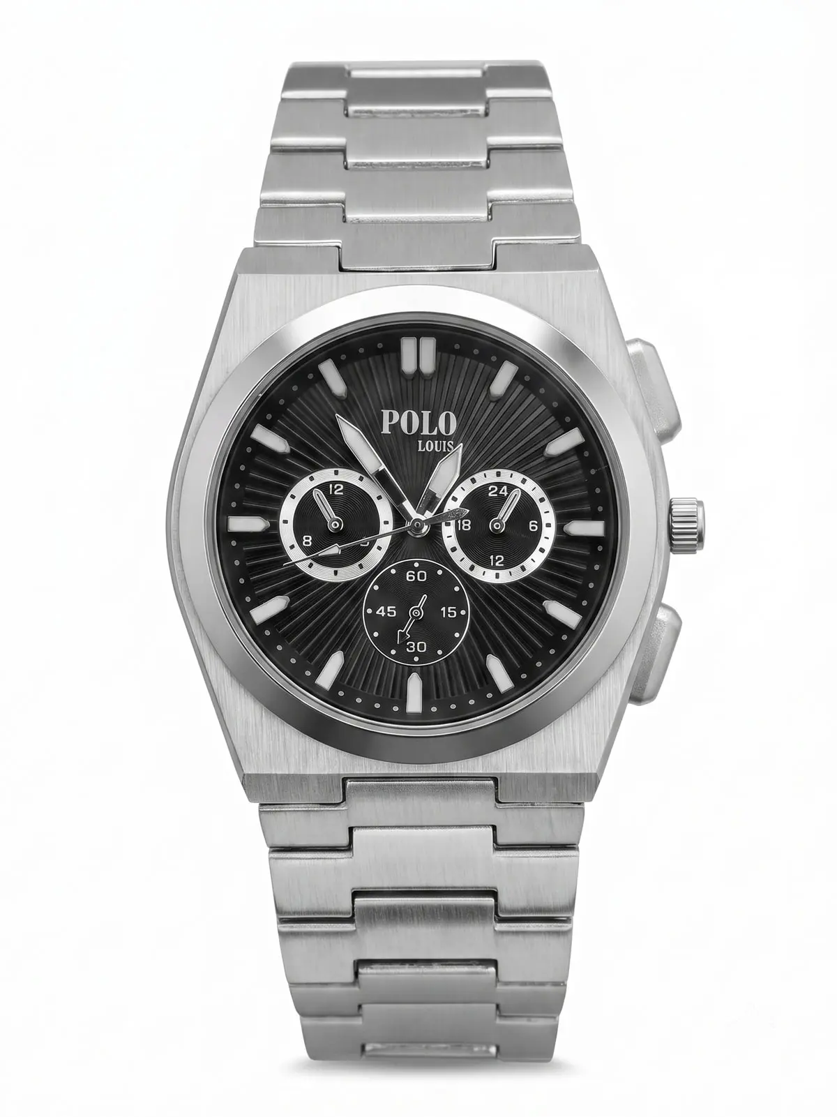 Polo Louis Lüks Tasarım Metal Kordonlu Erkek Kol Saati