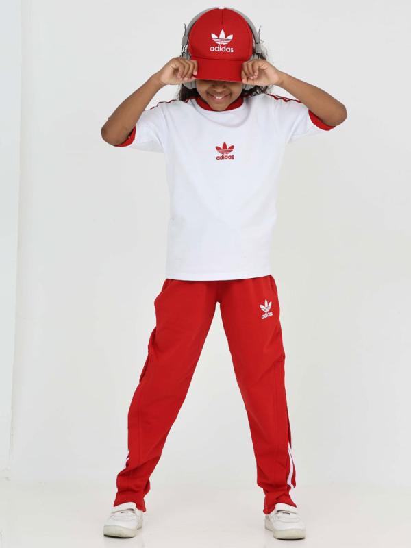 Girls' Short Sleeve Adidas Tracksuit