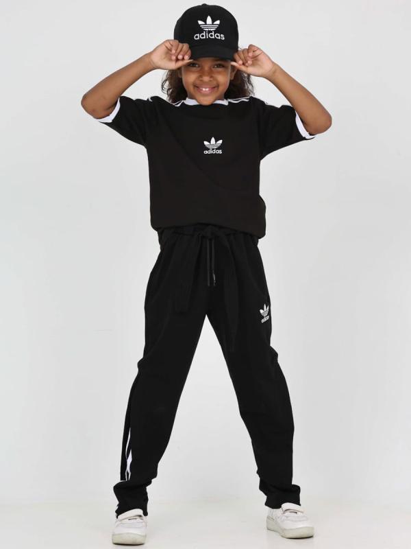 Girls' Short Sleeve Adidas Tracksuit