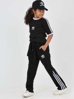 Girls' Short Sleeve Adidas Tracksuit