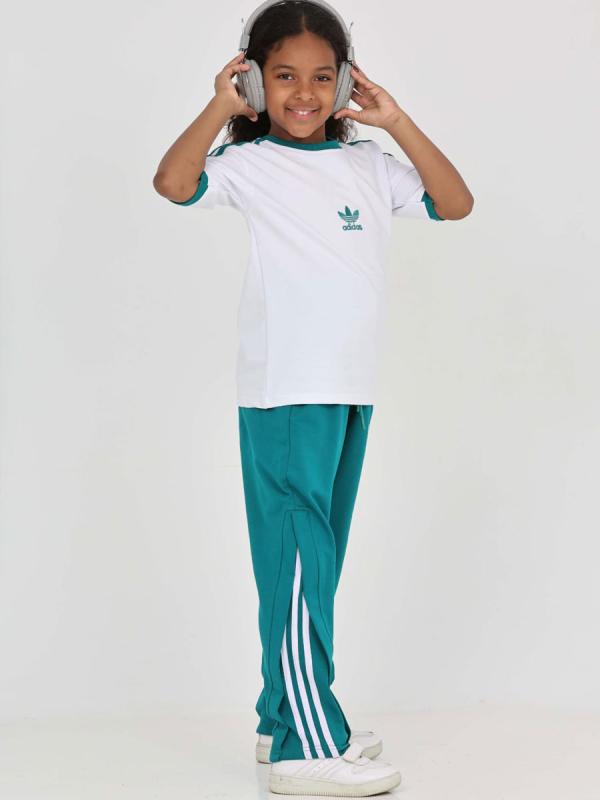 Girls' Short Sleeve Adidas Tracksuit